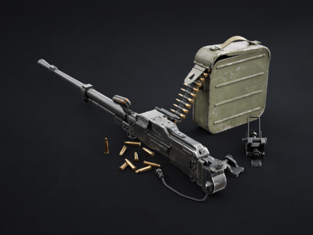 PKT Tank Machine Gun 3D Model