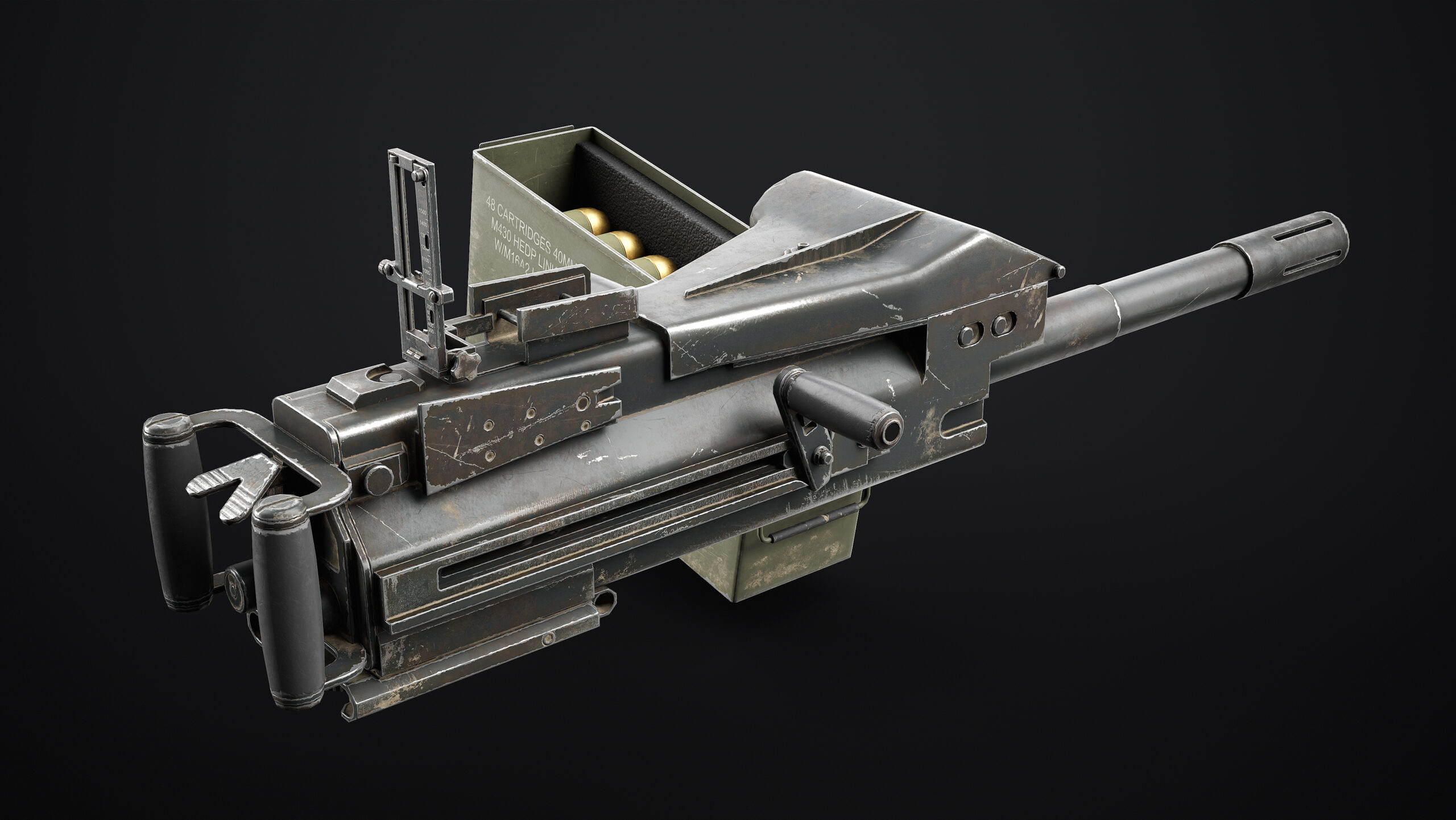 Mk 19 Grenade Launcher Low-poly - Image 5