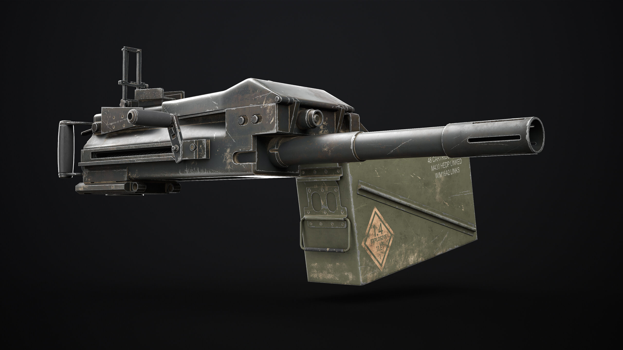 Mk 19 Grenade Launcher Low-poly - Image 6