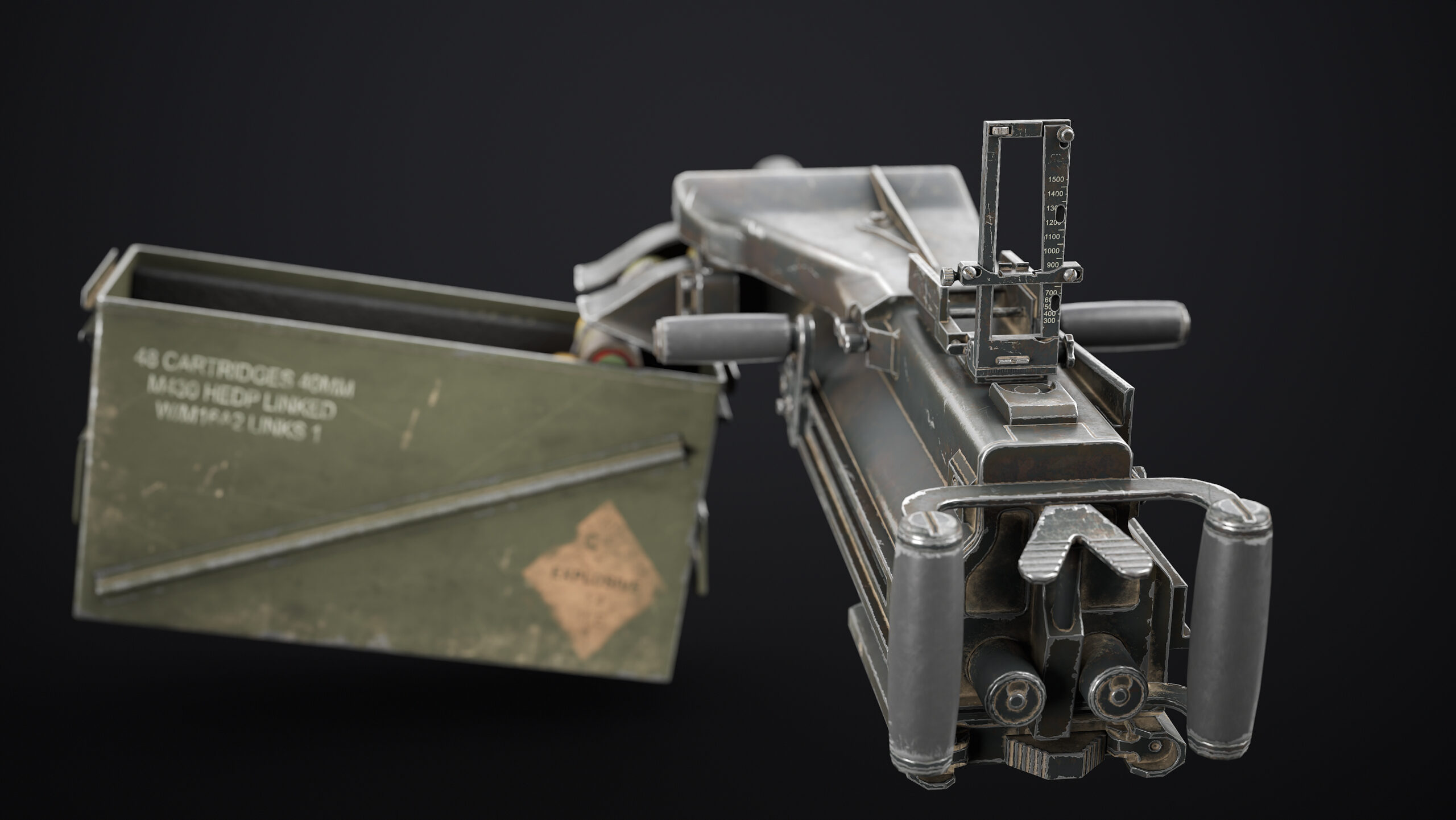 Mk 19 Grenade Launcher Low-poly - Image 7