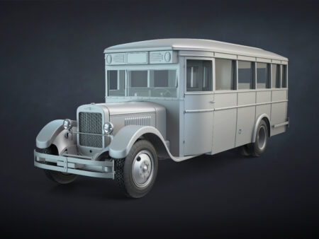 ZIS-8 Bus High-Poly
