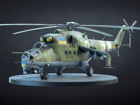 Mi-24P Low-Poly
