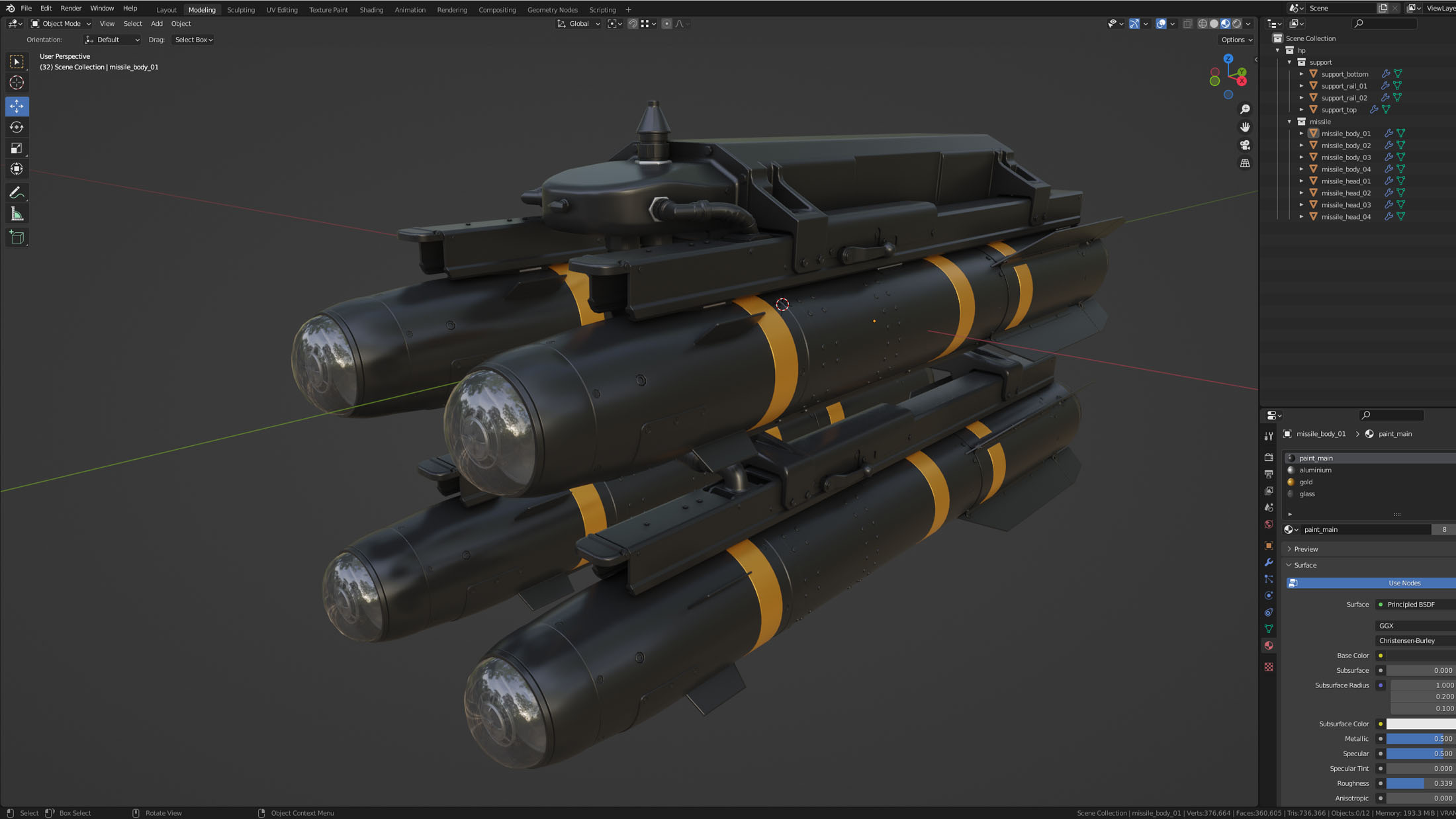 AGM-114 Hellfire High-Poly - Image 13