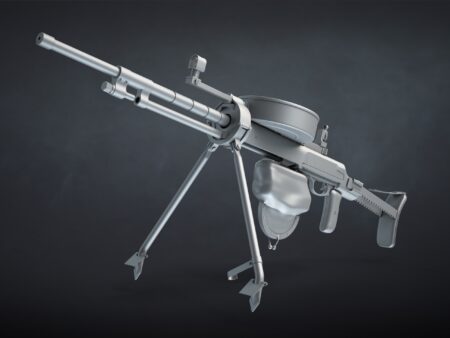 DT-29 Tank Machine Gun 3D model