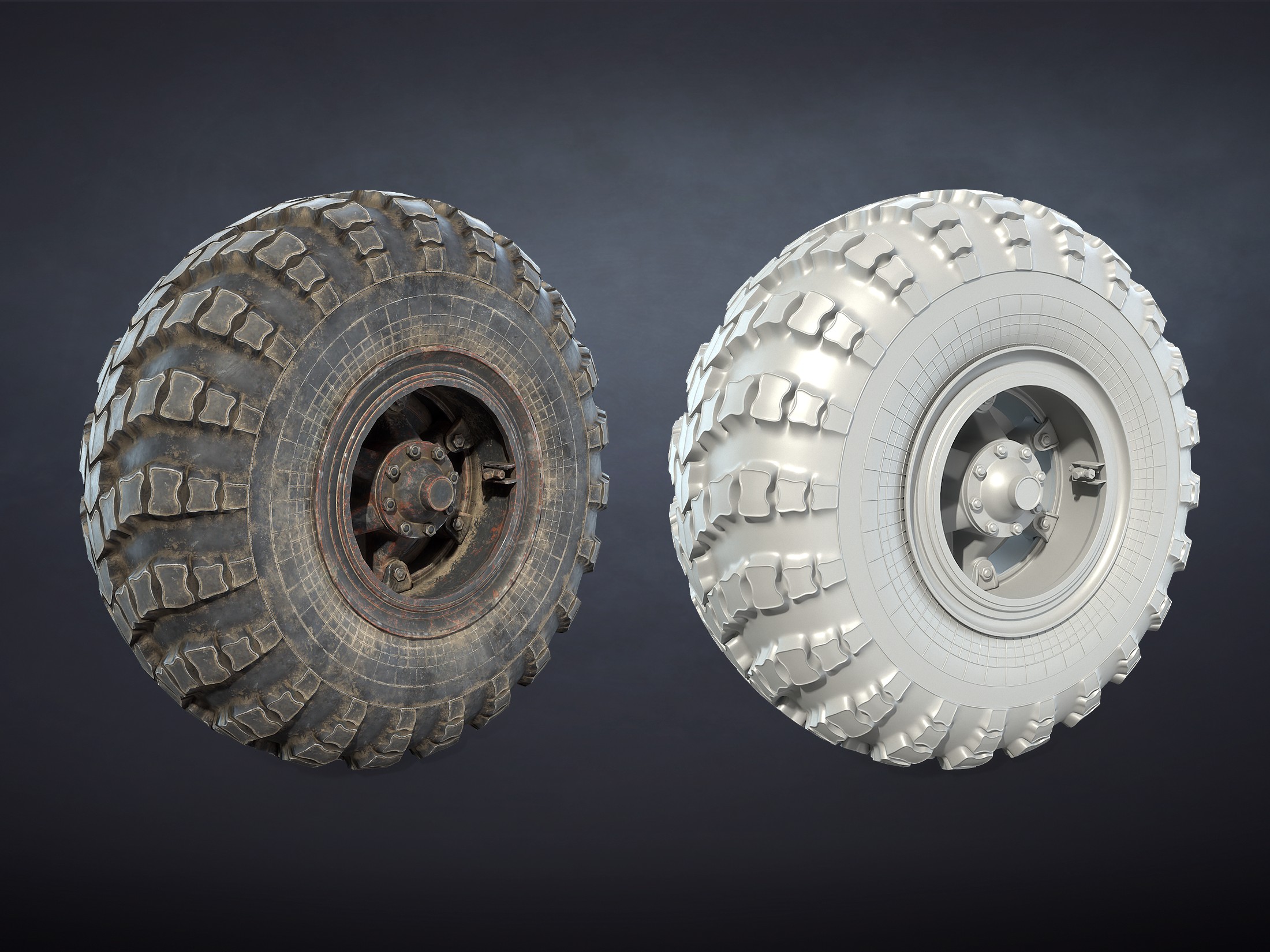 Kraz-255 Wheels