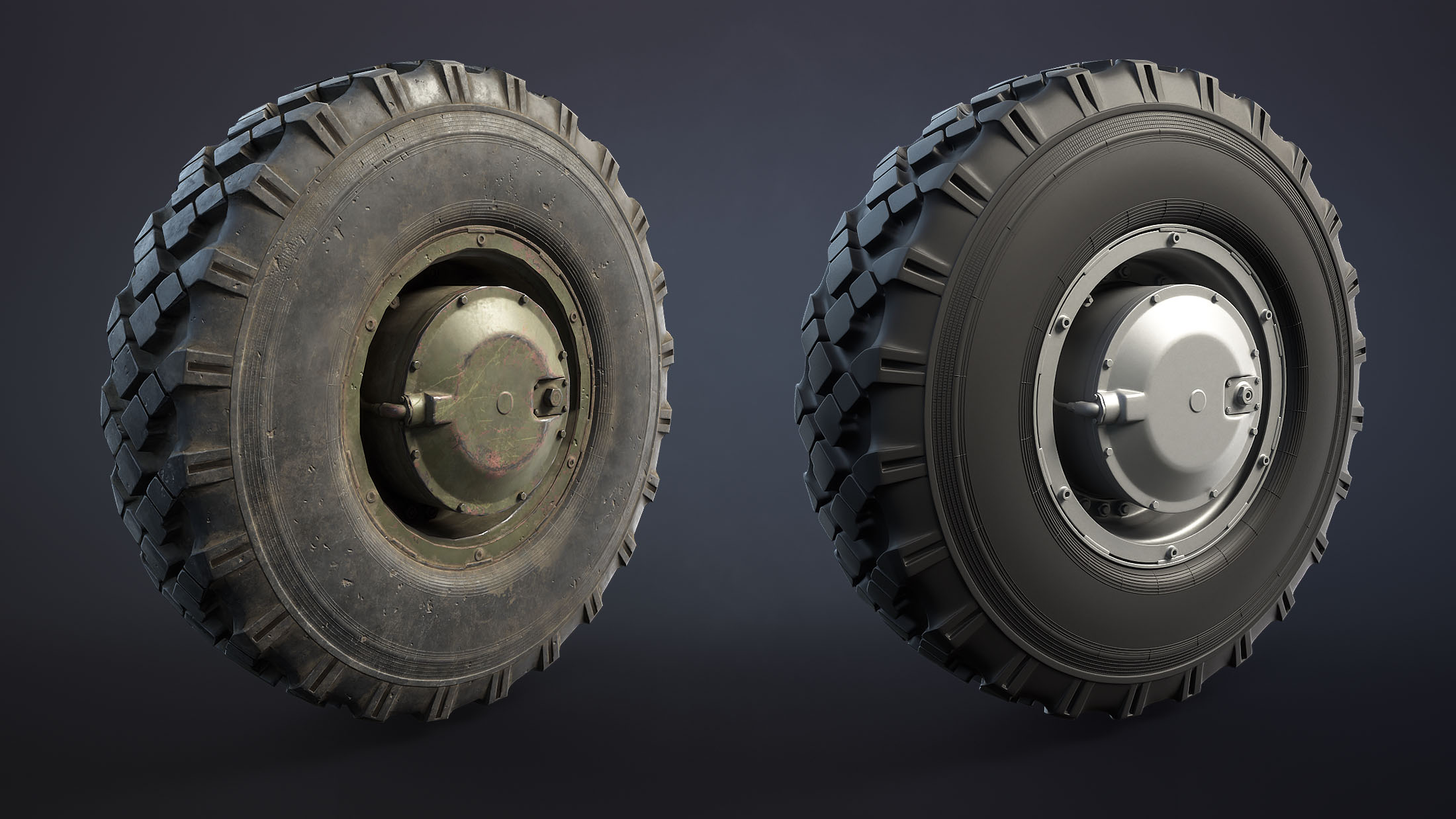 BTR-4 and BTR-3 Wheel 3D Models - Image 2