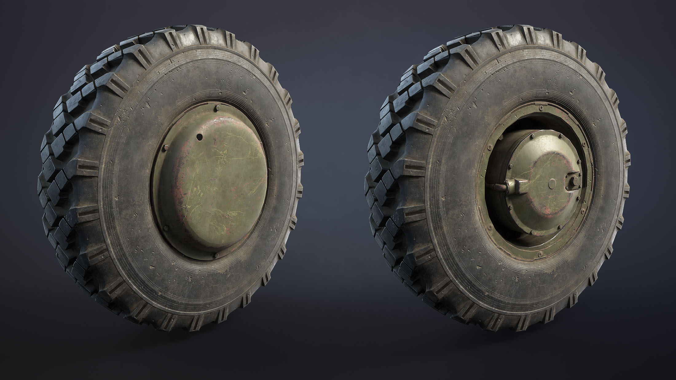 BTR-4 and BTR-3 Wheel 3D Models - Image 3