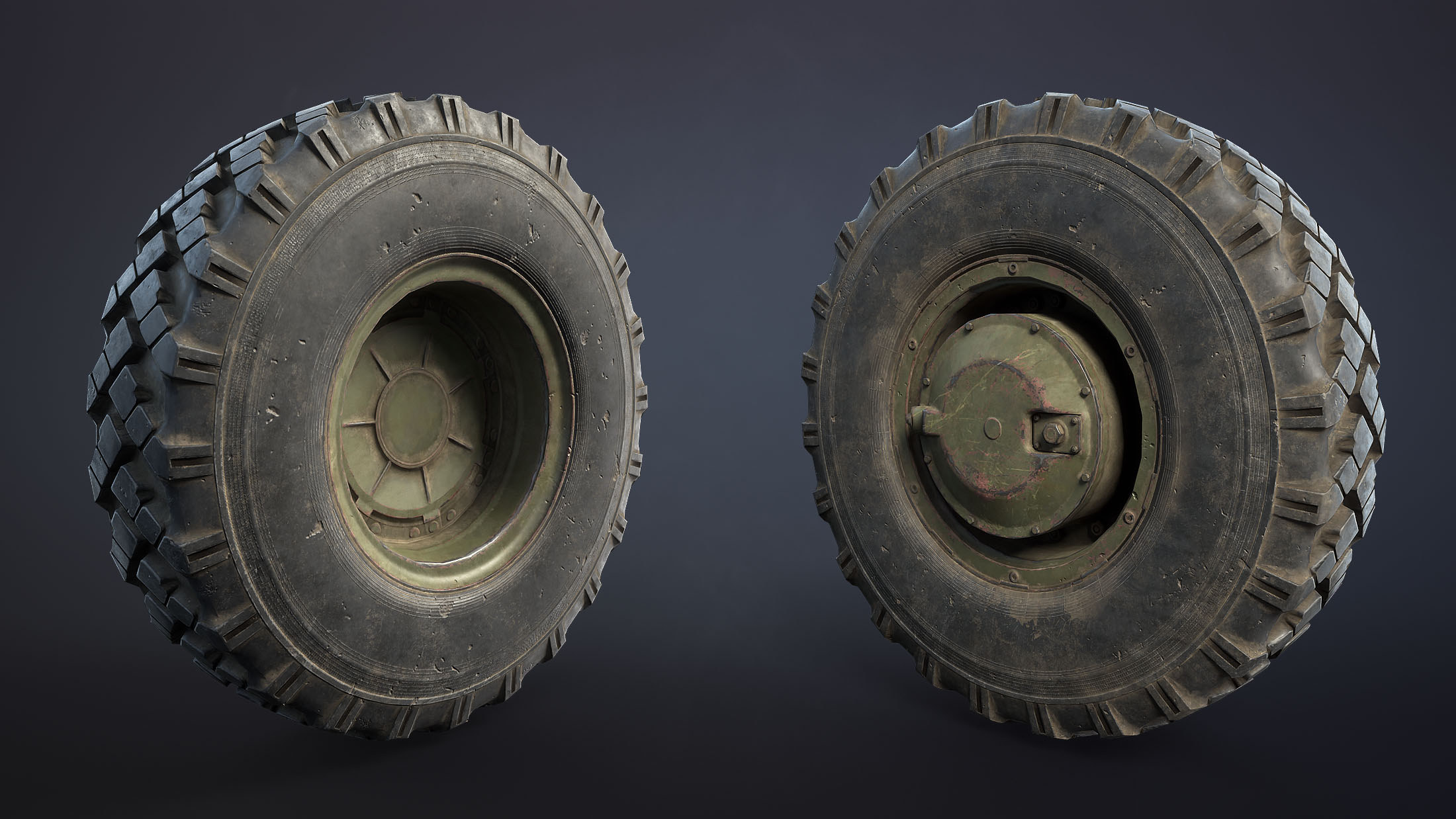 BTR-4 and BTR-3 Wheel 3D Models - Image 4