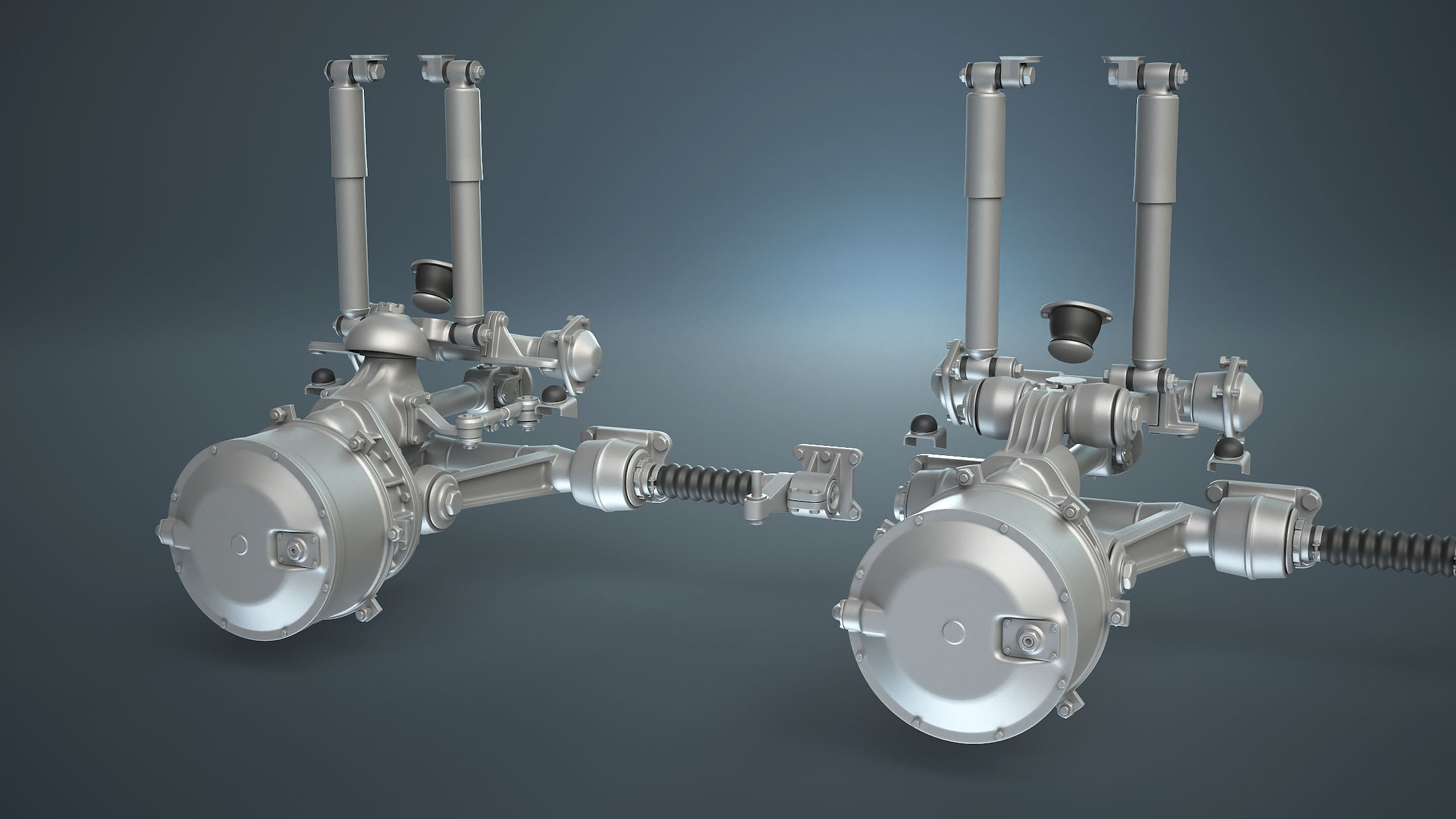 BTR-4E or BTR-80 Suspension and Wheel High-Poly - Зображення 4