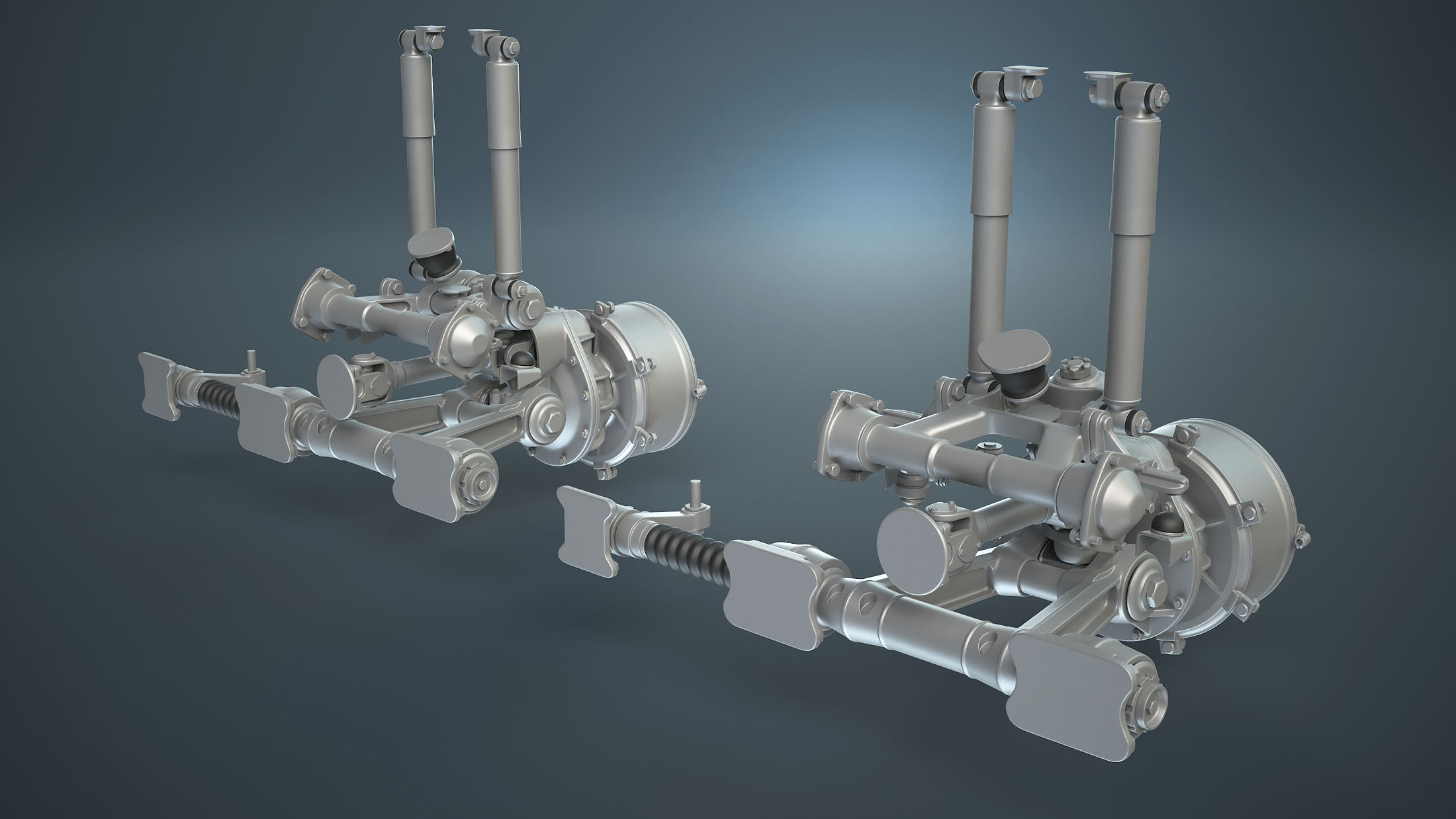 BTR-4E or BTR-80 Suspension and Wheel High-Poly - Зображення 6