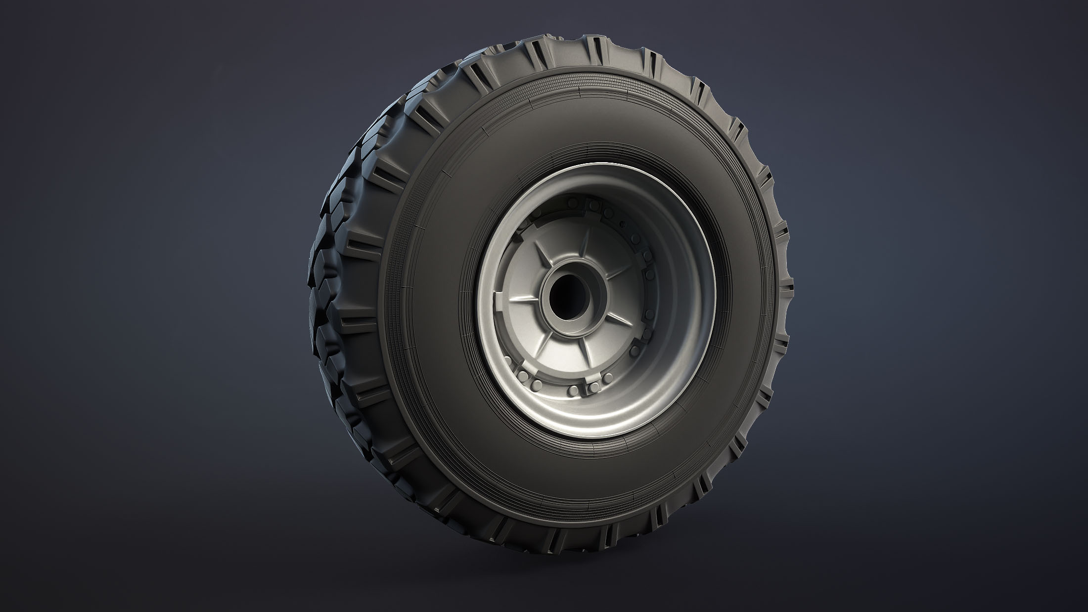 BTR-4 and BTR-3 Wheel 3D Models - Image 7