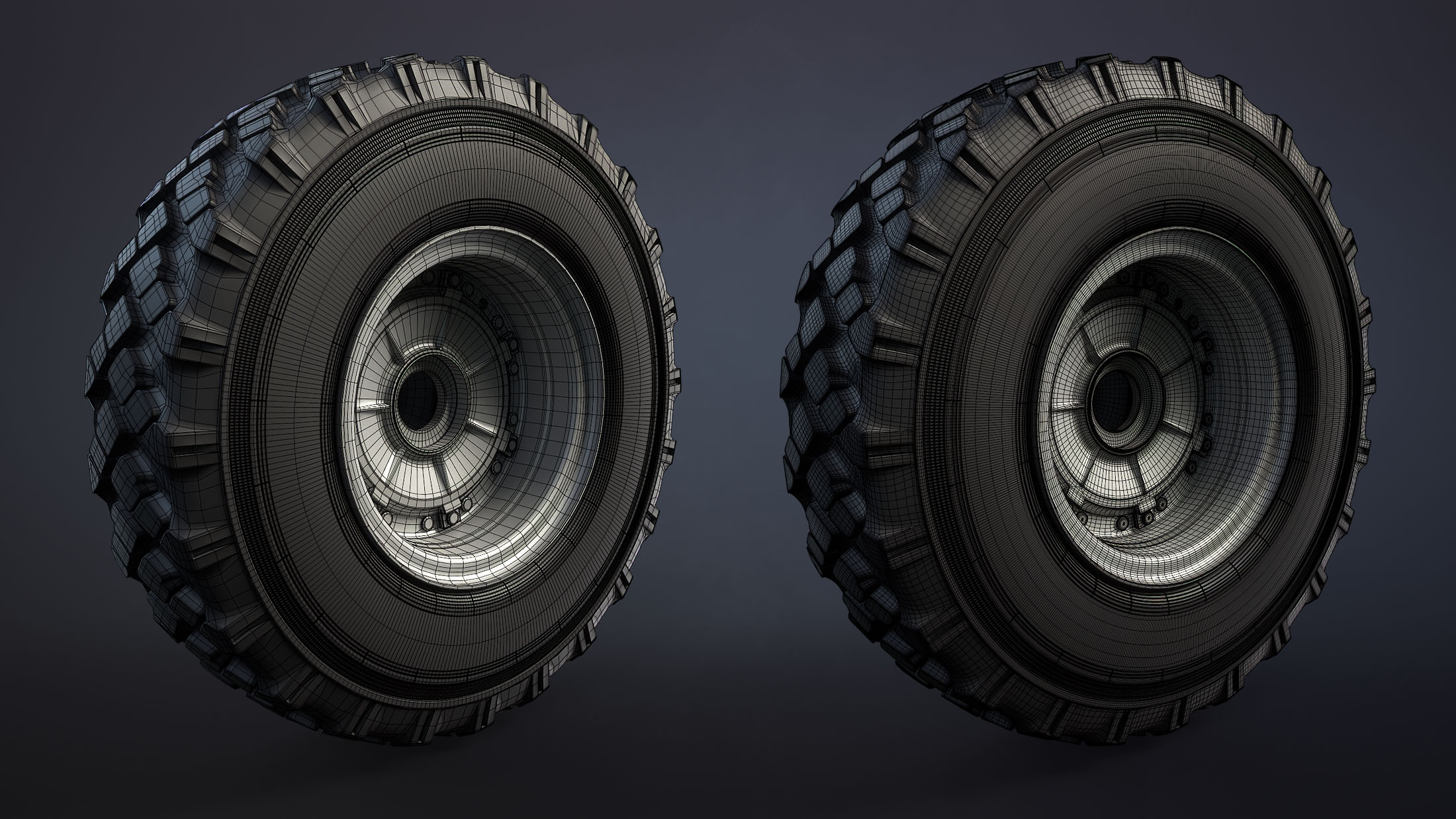 BTR-4 and BTR-3 Wheel 3D Models - Image 13