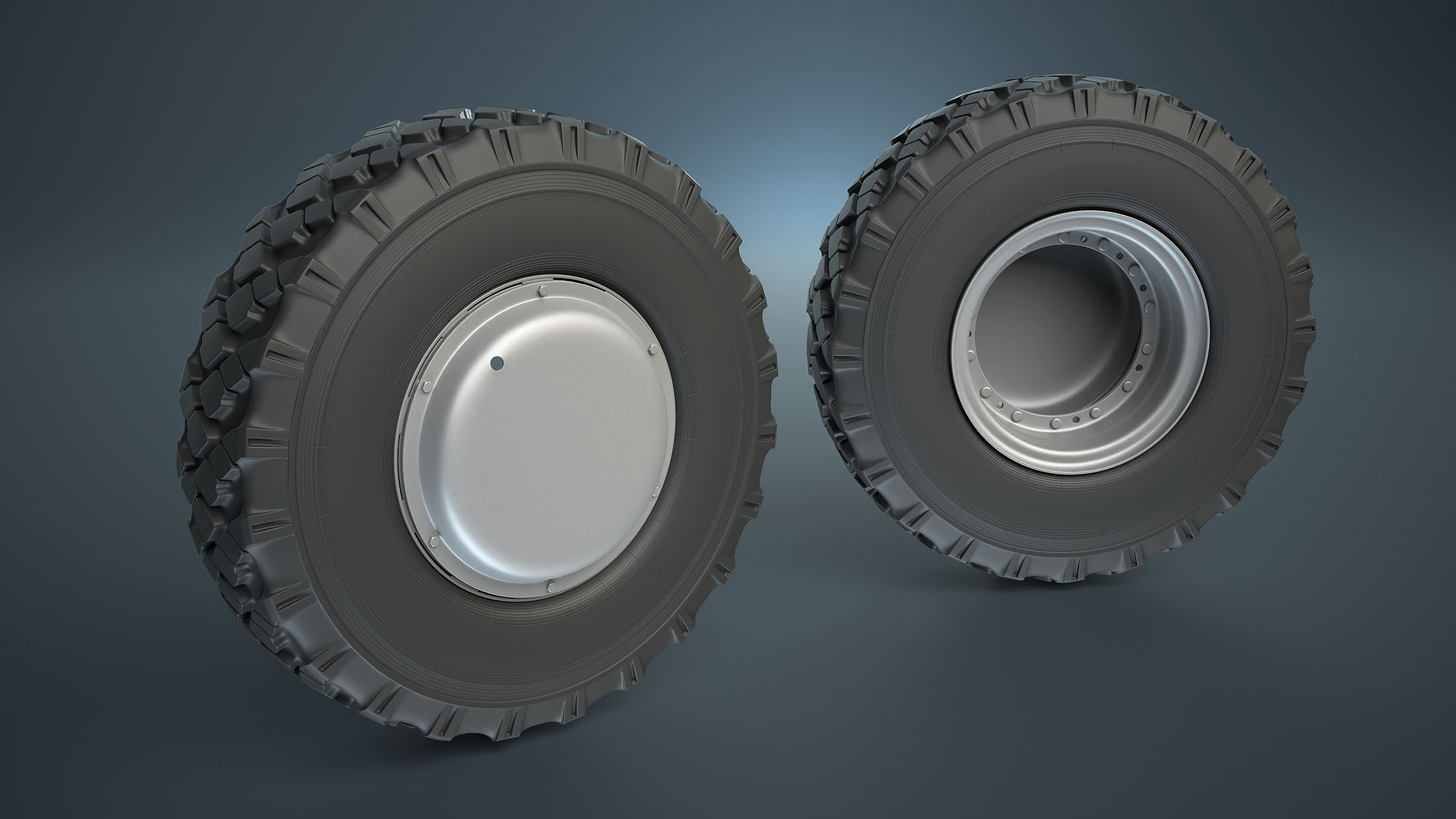 BTR-4E or BTR-80 Suspension and Wheel High-Poly - Зображення 17