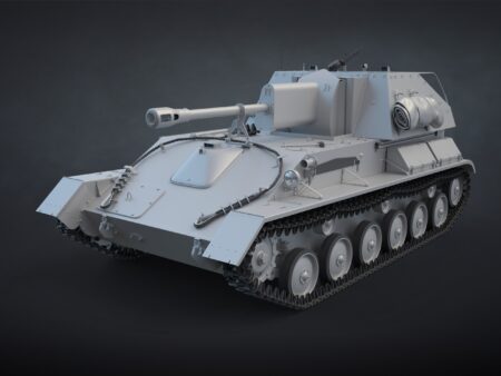 SU-76M High-Poly 3D model