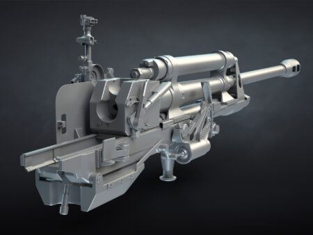 ZiS-3 gun for SU-76 3D model