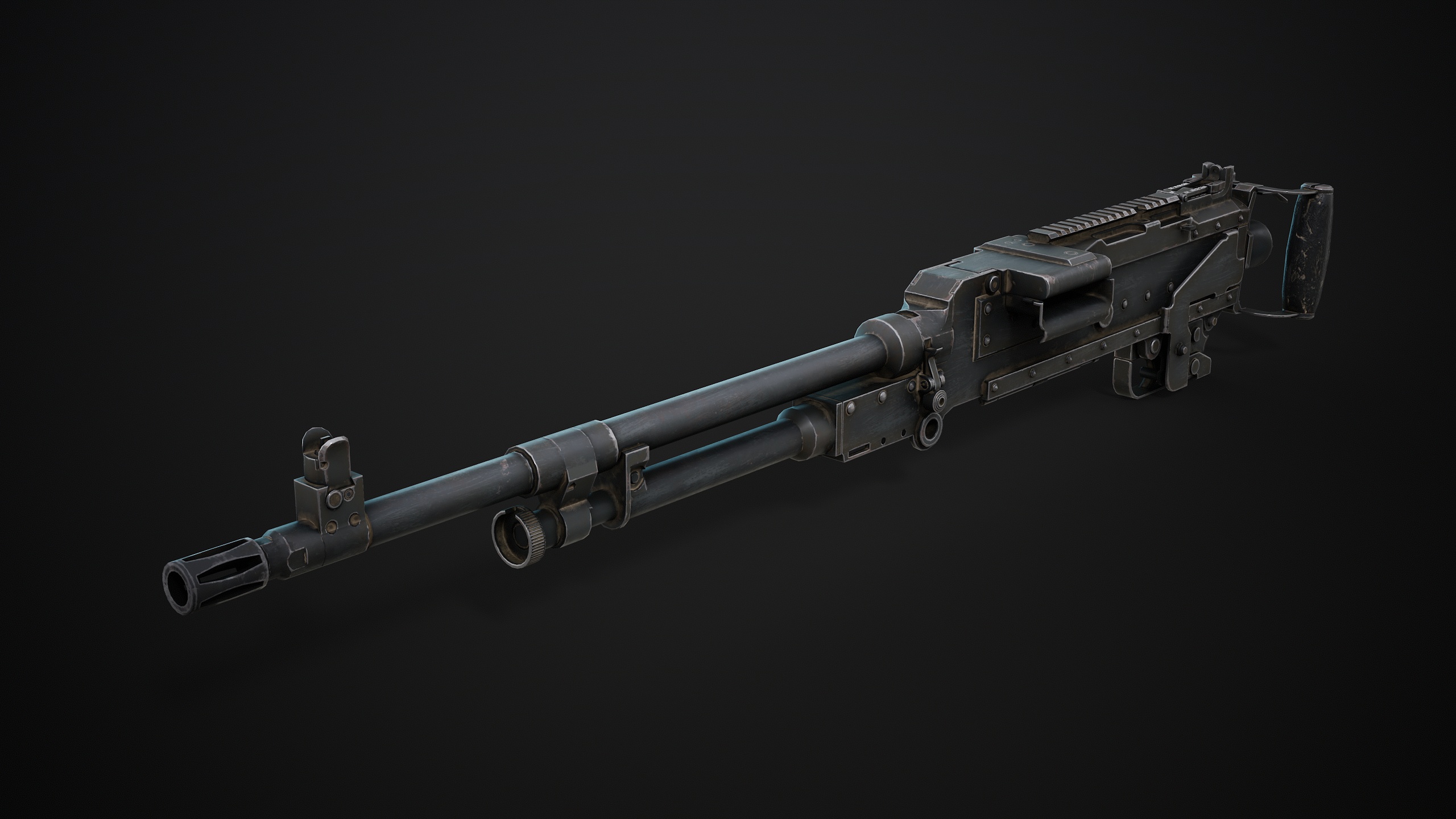 M240 Machine Gun Game Ready - Image 2