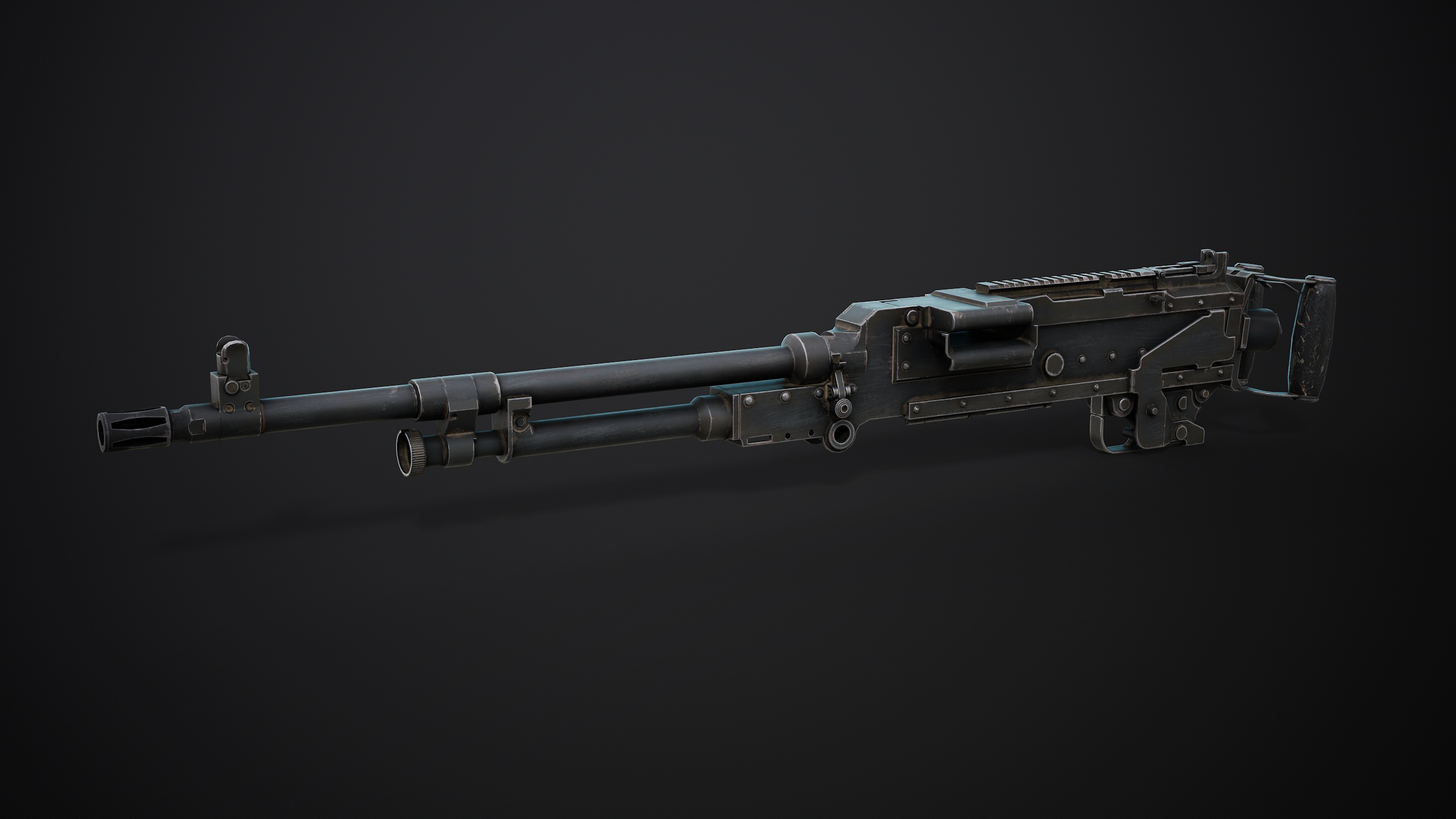 M240 Machine Gun Game Ready - Image 3
