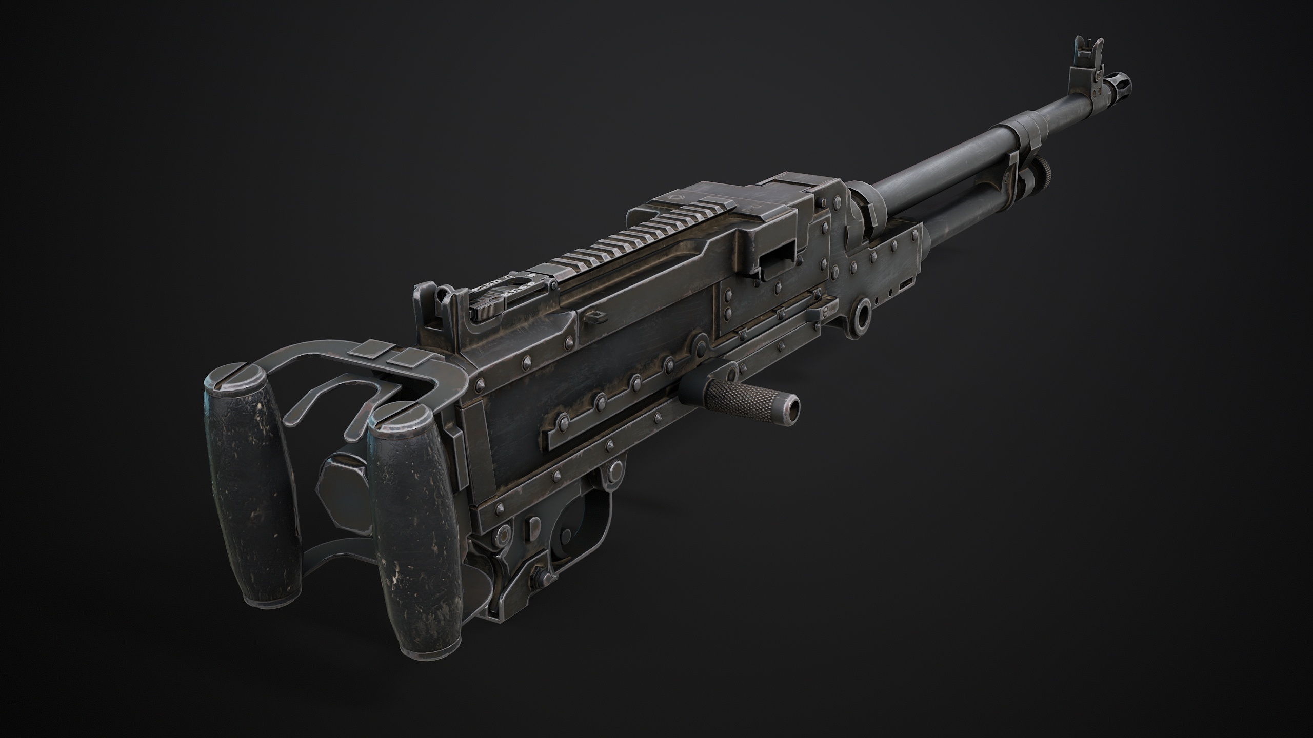 M240 Machine Gun Game Ready - Image 5