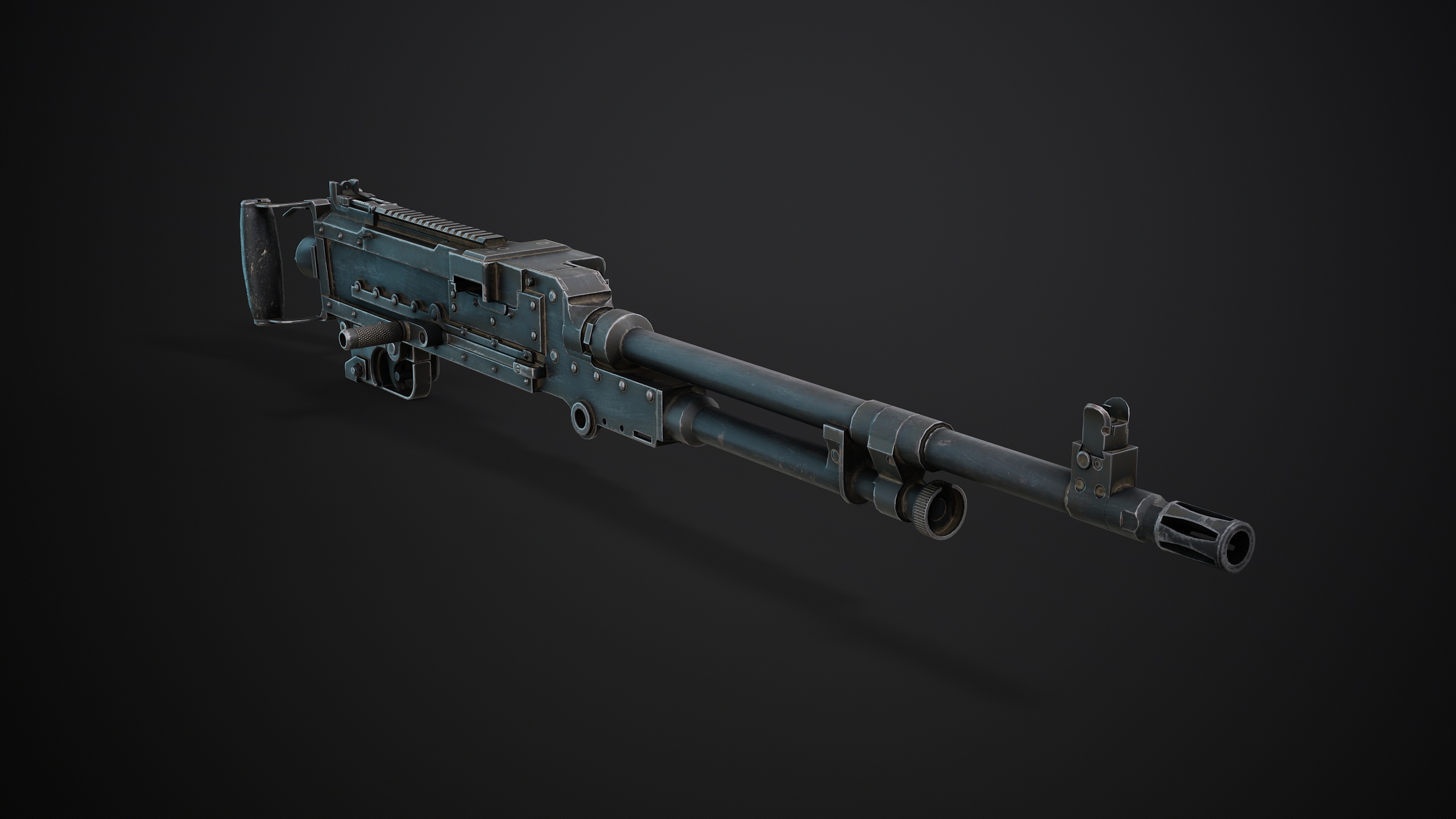 M240 Machine Gun Game Ready - Image 6