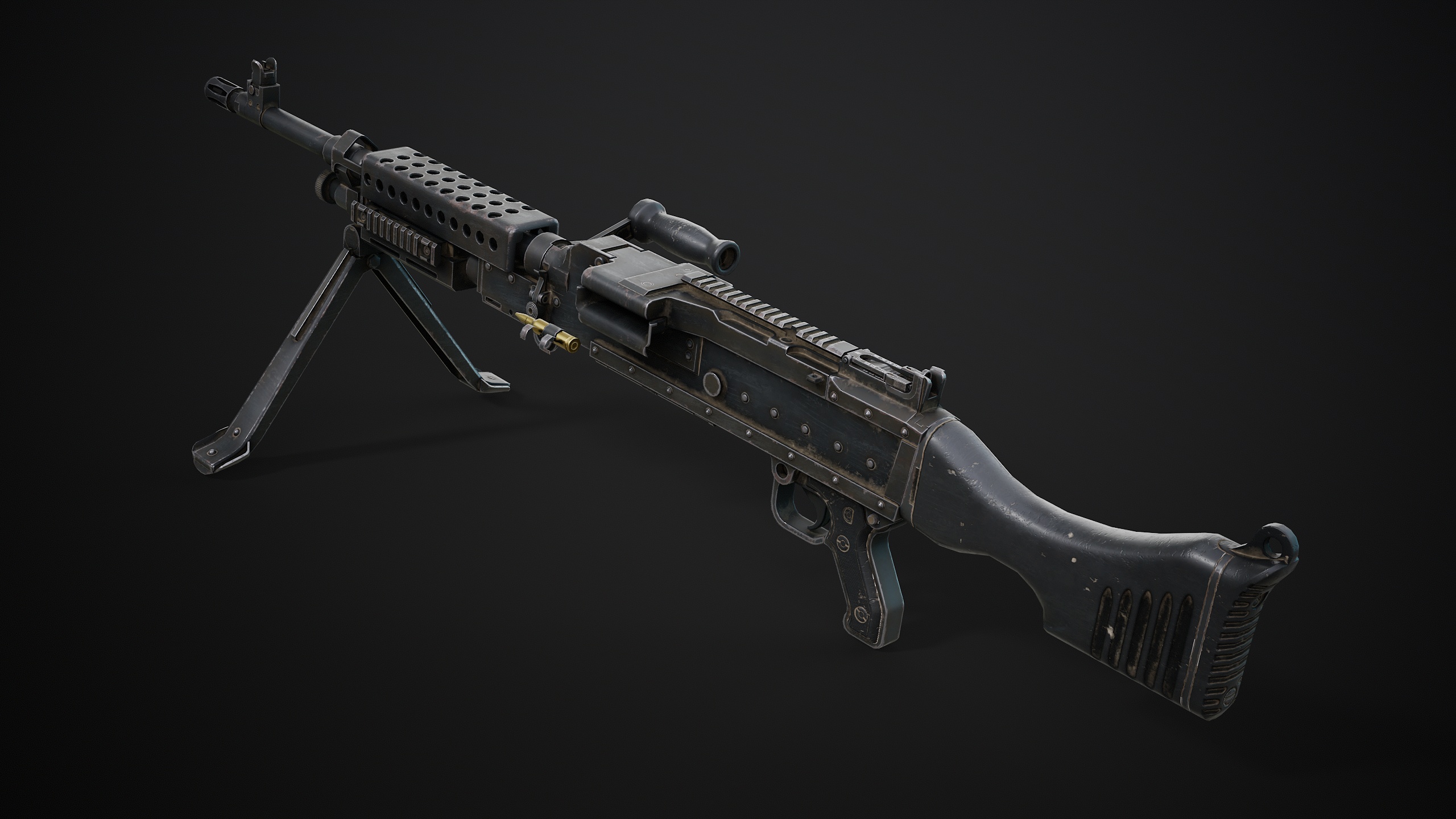 M240 Machine Gun Game Ready - Image 10