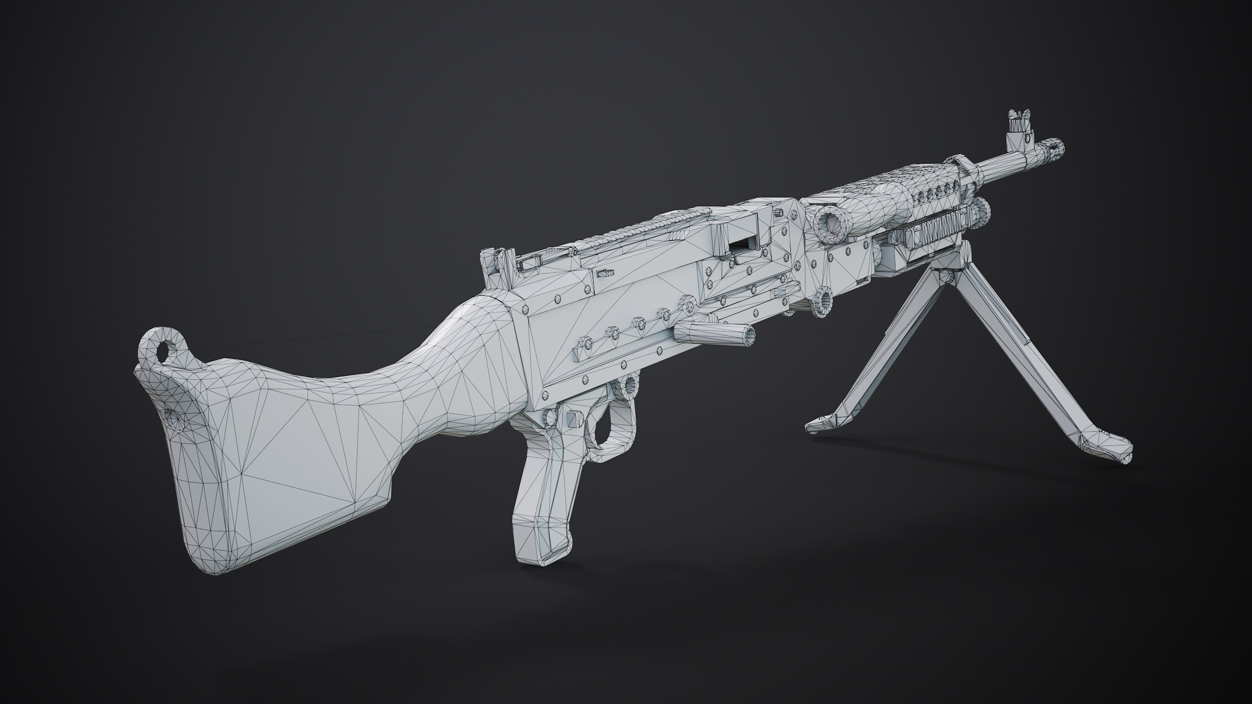 M240 Machine Gun Game Ready - Image 14